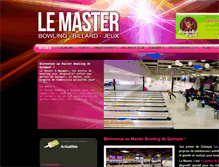 Tablet Screenshot of bowling-quimper.com